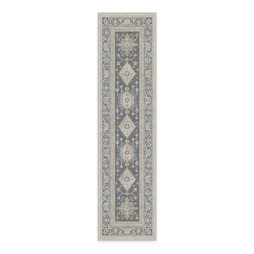 RUGGABLE – Cambria Ruby – Machine Washable Runner Rug – Pet &amp; Child Friendly – Stain &amp; Water Resistant – Non-Slip – 2.5&