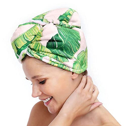 Kitsch Microfiber Hair Towel Wrap - Quick Dry Curly Hair Wraps for Women Wet Hair | Microfiber Towel for Hair | Hair Drying Towel Wrap | Hair Towels for Women | Hair Turban for Wet Hair (Blush)
