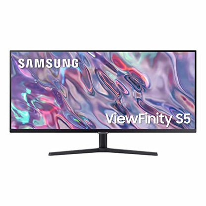 SAMSUNG 34-Inch ViewFinity S65TC Series Ultra-WQHD 1000R Curved Computer Monitor, HDR10, 100Hz, AMD FreeSync, Thunderbolt 4, Height Adjustable Stand, Built-in Speakers, Eye Care, LS34C650TANXGO, 2024