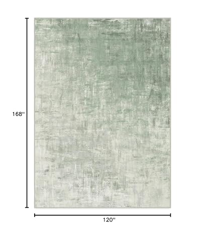 RUGGABLE Impasto Washable Rug - Perfect Modern Area Rug for Living Room Bedroom Kitchen - Non-Slip, Pet &amp; Child Friendly, Stain &amp; Water Resistant - Durable - Sage Green 3&
