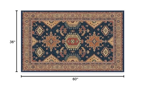 RUGGABLE – Cambria Ruby – Machine Washable Runner Rug – Pet &amp; Child Friendly – Stain &amp; Water Resistant – Non-Slip – 2.5&