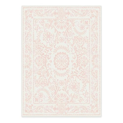 RUGGABLE Washable 2x3 Area Rug, Delphina Delft Blue, Premium Vintage Rugs for Living Room, Bedroom, Kitchen, Office, Classroom with Gripper Non Slip Pad