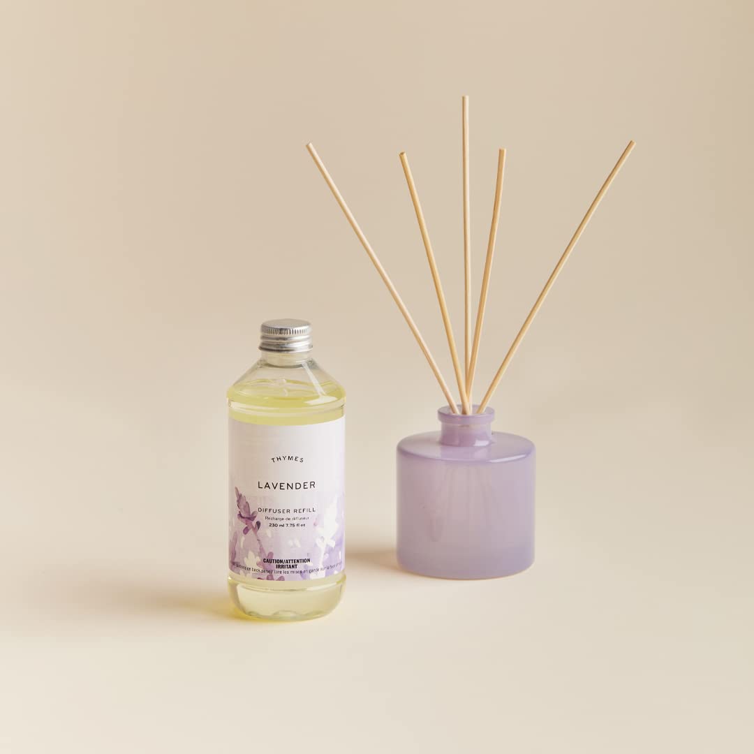 Thymes Frasier Fir Reed Diffuser Oil Refill – Home Fragrance Oil for Diffuser – Holiday Reed Diffuser Refill – Just-Cut Forest Oil Scents for Diffuser – Aromatherapy Diffuser Oils Scents (7.75 fl oz)