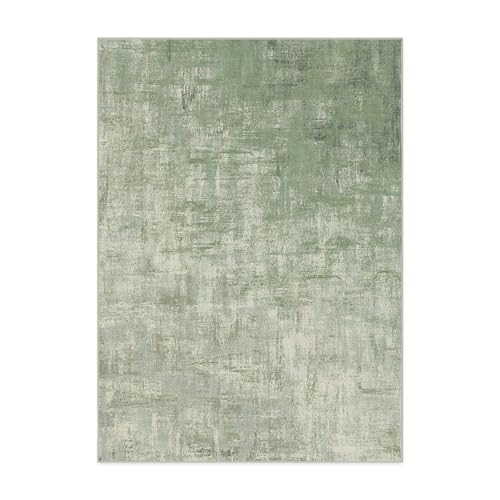 RUGGABLE Impasto Washable Rug - Perfect Modern Area Rug for Living Room Bedroom Kitchen - Non-Slip, Pet &amp; Child Friendly, Stain &amp; Water Resistant - Durable - Sage Green 3&