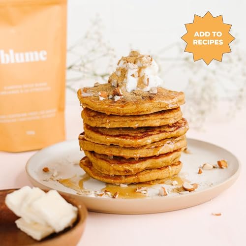 Blume Rose London Fog Latte with Zero Sugar or Caffeine - Certified Organic, Vegan and Gluten-Free - Tart Cherry &amp; Rosehips blend rich Antioxidant &amp; Vitamin to Ease Bloating and Boost Your Natural Glow - 30 Servings