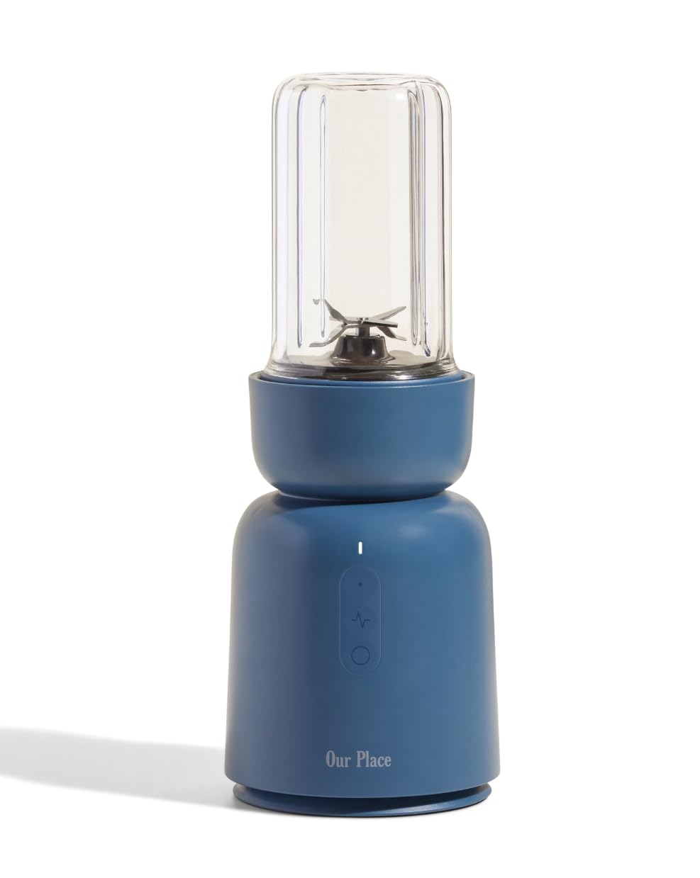 Our Place Splendor Blender - 1000W High-Power | Ultra-Sharp Blades | 2 Blending Modes | Includes 25 oz Personal Cup and Drinking Lid Set | Smoothies, Shakes &amp; More | Blue Salt