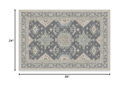RUGGABLE – Cambria Ruby – Machine Washable Runner Rug – Pet &amp; Child Friendly – Stain &amp; Water Resistant – Non-Slip – 2.5&