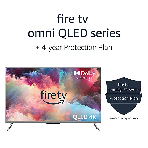 Amazon Fire TV 50&quot; Omni QLED Series 4K UHD smart TV, Dolby Vision IQ, Fire TV Ambient Experience, local dimming, hands-free with Alexa
