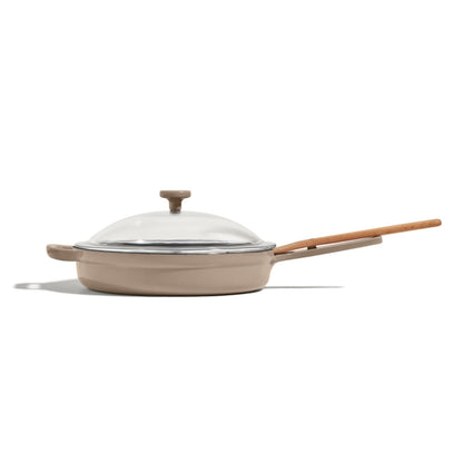 Our Place Cast Iron Always Pan | Premium Enameled, Toxin-Free Surface | 10-inch 8-in-1 Multifunctional Cookware System | Lid, Handle Covers | Heavy Duty Skillet | Oven &amp; High Heat Safe | Sage