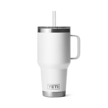 YETI Rambler Tumbler with Handle and Straw Lid, Vacuum Insulated Travel Mug, Stainless Steel