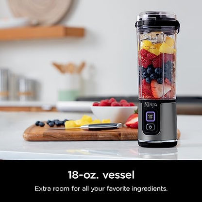 Ninja Blast Portable Blender, Cordless, 18oz. Vessel, Personal Blender For-Shakes and Smoothies, BPA Free, Leakproof-Lid and Sip Spout, USB-C Rechargeable, Dishwasher Safe Parts, Tinted Pink, BC151PK