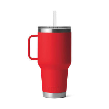 YETI Rambler Tumbler with Handle and Straw Lid, Vacuum Insulated Travel Mug, Stainless Steel