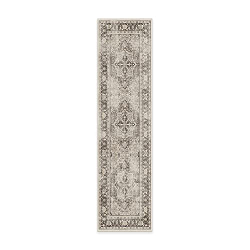 RUGGABLE Kamran Washable Rug - Perfect Vintage Area Rug for Living Room Bedroom Kitchen - Pet &amp; Child Friendly - Stain &amp; Water Resistant - Hazel 5&
