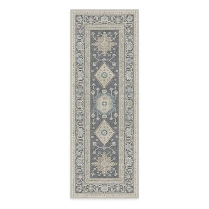 RUGGABLE – Cambria Ruby – Machine Washable Runner Rug – Pet &amp; Child Friendly – Stain &amp; Water Resistant – Non-Slip – 2.5&