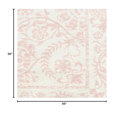 RUGGABLE Washable 2x3 Area Rug, Delphina Delft Blue, Premium Vintage Rugs for Living Room, Bedroom, Kitchen, Office, Classroom with Gripper Non Slip Pad