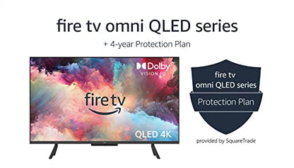 Amazon Fire TV 50&quot; Omni QLED Series 4K UHD smart TV, Dolby Vision IQ, Fire TV Ambient Experience, local dimming, hands-free with Alexa