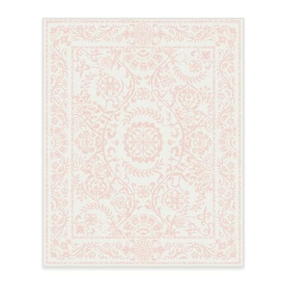 RUGGABLE Washable 2x3 Area Rug, Delphina Delft Blue, Premium Vintage Rugs for Living Room, Bedroom, Kitchen, Office, Classroom with Gripper Non Slip Pad