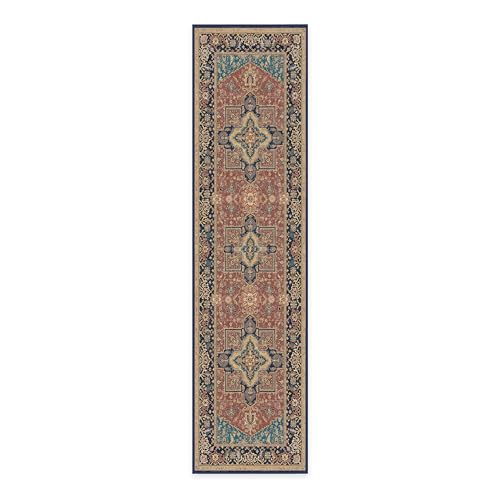 RUGGABLE Maral Heriz Washable Rug - Perfect Vintage Area Rug for Living Room Bedroom Kitchen - Pet &amp; Child Friendly - Stain &amp; Water Resistant - Creme 3&