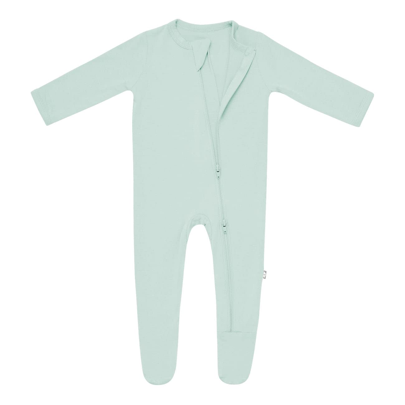 KYTE BABY Unisex Zipper Closure Footies, Rayon Made From Bamboo, 0-24 Months