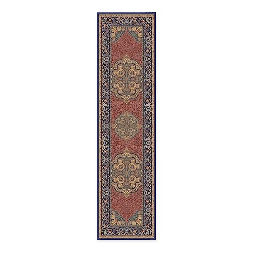 RUGGABLE Disney Traditional Mickey Mouse Washable Rug - Perfect Area Rug for Nursery Playroom Kids Room - Pet &amp; Child Friendly - Stain &amp; Water Resistant - Damask Grey 3&