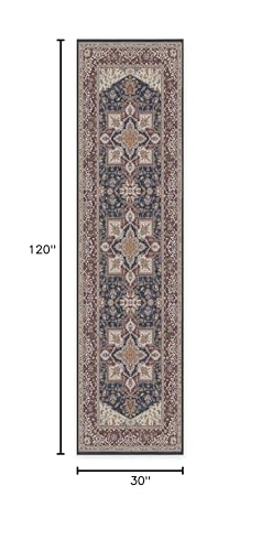 RUGGABLE Maral Heriz Washable Rug - Perfect Vintage Area Rug for Living Room Bedroom Kitchen - Pet &amp; Child Friendly - Stain &amp; Water Resistant - Creme 3&