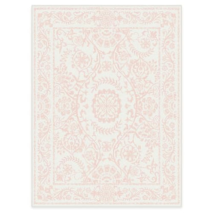 RUGGABLE Washable 2x3 Area Rug, Delphina Delft Blue, Premium Vintage Rugs for Living Room, Bedroom, Kitchen, Office, Classroom with Gripper Non Slip Pad