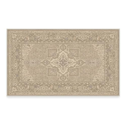 RUGGABLE Maral Heriz Washable Rug - Perfect Vintage Area Rug for Living Room Bedroom Kitchen - Pet &amp; Child Friendly - Stain &amp; Water Resistant - Creme 3&