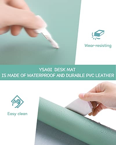 Non-Slip Desk Pad,Mouse Pad,Waterproof PVC Leather Desk Table Protector,Ultra Thin Large Desk Blotter, Easy Clean Laptop Desk Writing Mat for Office Work/Home/Decor(Pink, 23.6&quot; x 13.7&quot;)