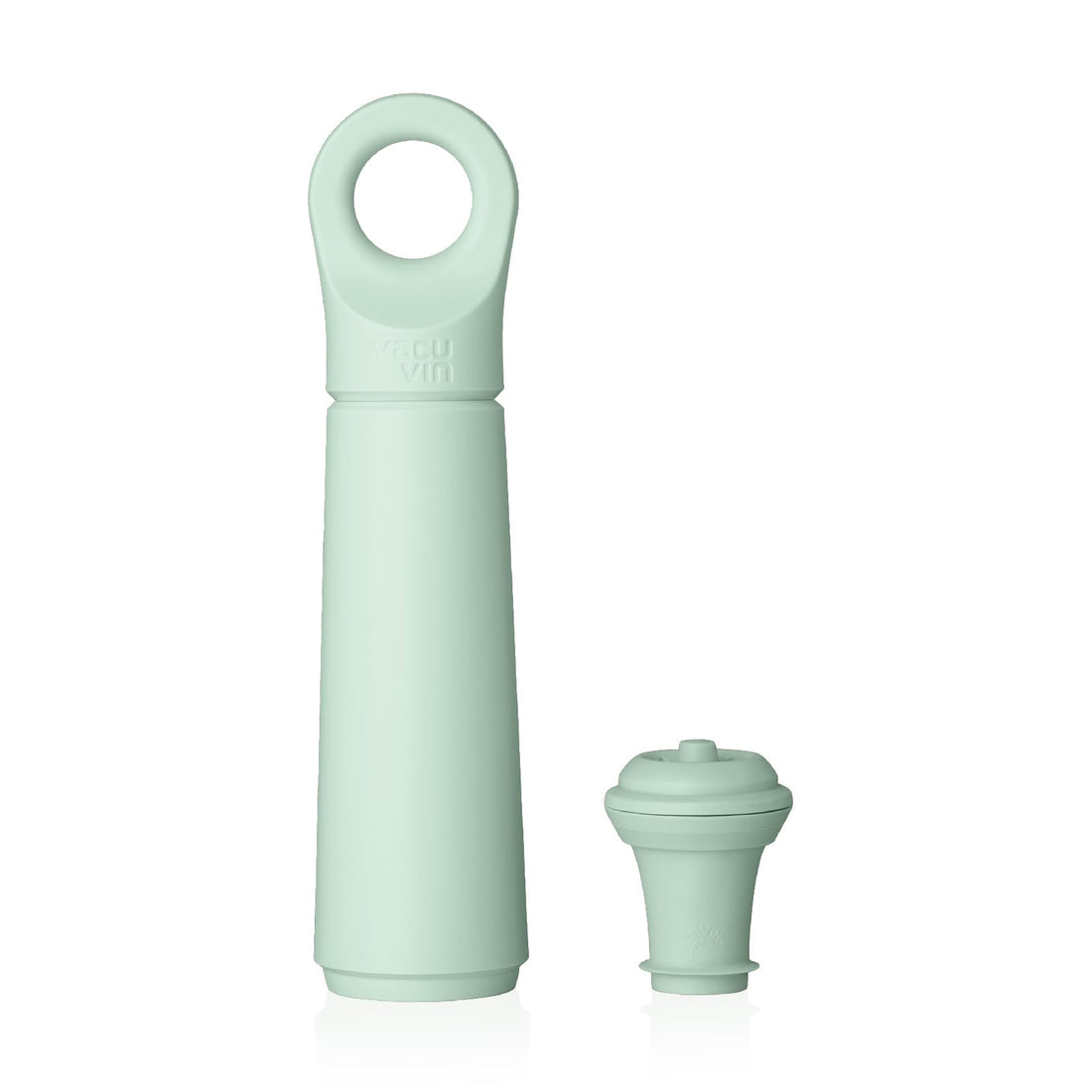Vacu Vin Wine Saver Loop - Designed and Made in the Netherlands - Vacuum Wine Stopper Keeps Your Wine Fresh for up to 10 Days - Reusable, Made with 98% Recycled Material - 1 Pump, 1 Stopper, Sand