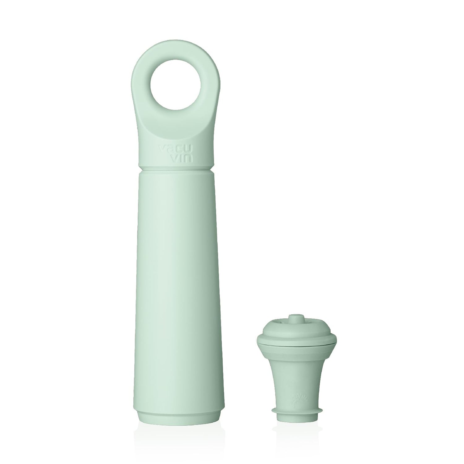 Vacu Vin Wine Saver Loop - Designed and Made in the Netherlands - Vacuum Wine Stopper Keeps Your Wine Fresh for up to 10 Days - Reusable, Made with 98% Recycled Material - 1 Pump, 1 Stopper, Sand