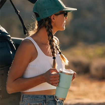 YETI Rambler Tumbler with Handle and Straw Lid, Vacuum Insulated Travel Mug, Stainless Steel