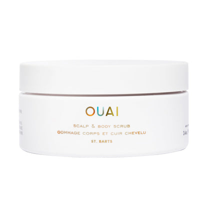 OUAI Scalp &amp; Body Scrub, Melrose Place - Exfoliating Body Scrub with Sugar &amp; Coconut Oil Blend for Smooth, Moisturized Skin - Gentle Scalp Scrub for Removing Product Build Up (8.8 Oz)
