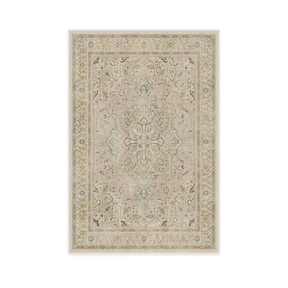 RUGGABLE Kamran Washable Rug - Perfect Vintage Area Rug for Living Room Bedroom Kitchen - Pet &amp; Child Friendly - Stain &amp; Water Resistant - Hazel 5&