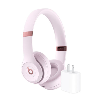 Beats Solo 4 - Wireless Bluetooth On-Ear Headphones, Apple &amp; Android Compatible, Up to 50 Hours of Battery Life - Cloud Pink