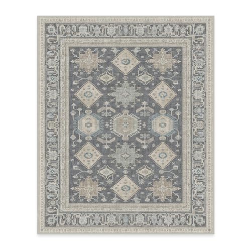 RUGGABLE – Cambria Ruby – Machine Washable Runner Rug – Pet &amp; Child Friendly – Stain &amp; Water Resistant – Non-Slip – 2.5&