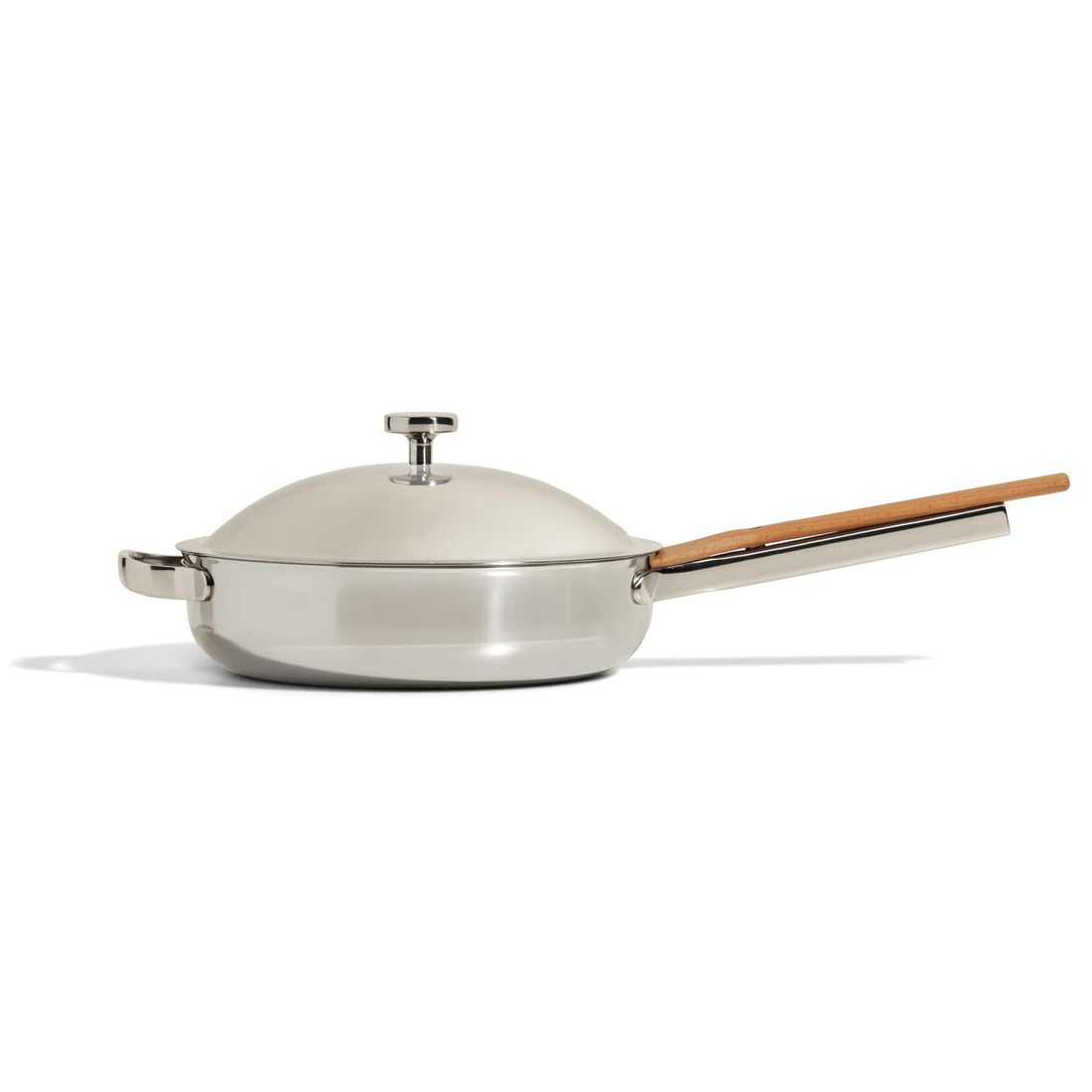 Our Place Titanium Always Pan Pro - No-Coating Nonstick Technology | Tri-Ply Construction with Titanium &amp; Stainless Steel | Heat Safe up to 1000°F | Includes Steam-Release Lid &amp; Spatula | Chrome