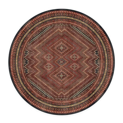 RUGGABLE Kaden Washable Rug - Perfect Vintage Area Rug for Living Room Bedroom Kitchen - Pet &amp; Child Friendly - Stain &amp; Water Resistant - Amber Red 3&