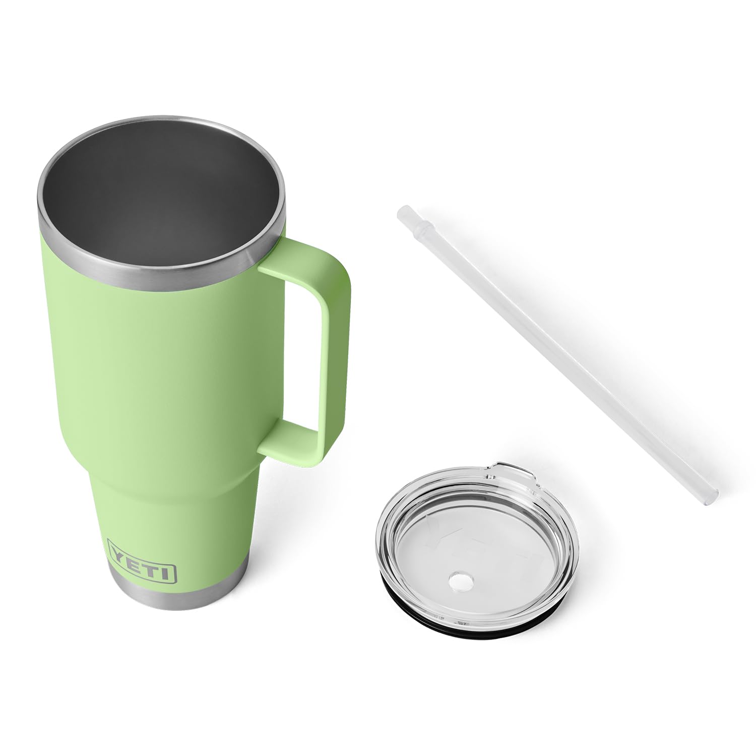 YETI Rambler Tumbler with Handle and Straw Lid, Vacuum Insulated Travel Mug, Stainless Steel