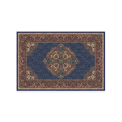 RUGGABLE Disney Traditional Mickey Mouse Washable Rug - Perfect Area Rug for Nursery Playroom Kids Room - Pet &amp; Child Friendly - Stain &amp; Water Resistant - Damask Grey 3&