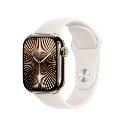 Apple Watch Series 10 [GPS 46mm] Smartwatch with Jet Black Aluminium Case with Black Sport Band. Fitness Tracker, ECG App, Always-On Retina Display, Water-Resistant