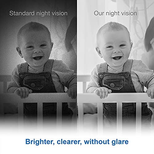 VTech VM819 Baby Monitor, 2.8” Screen, Night Vision, 2-Way Audio, Temperature Sensor and Lullabies, Secure Transmission No WiFi