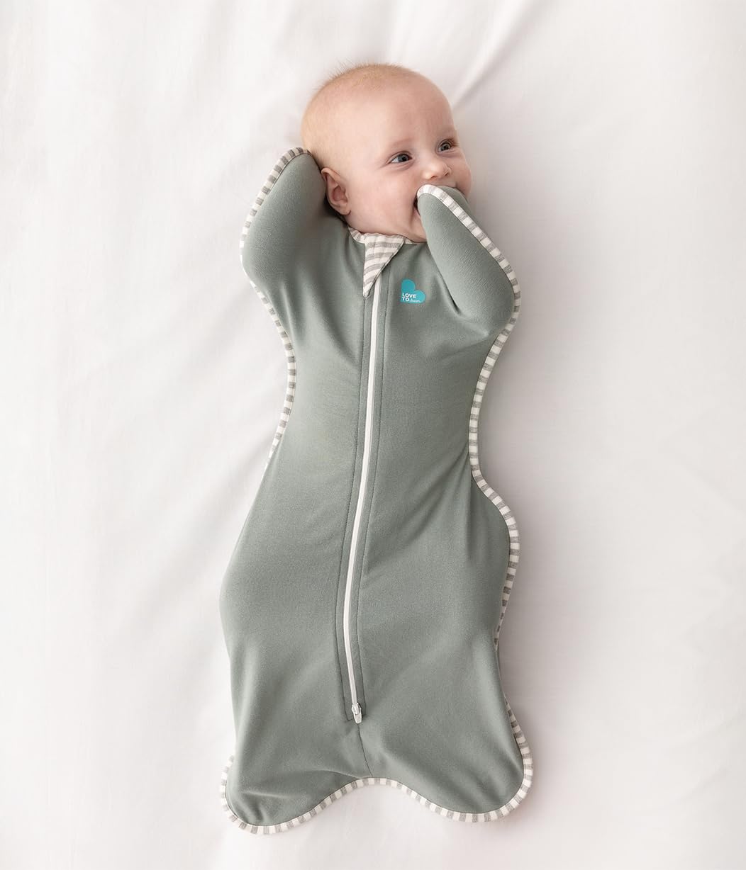 Love to Dream Swaddle UP, Baby Sleep Sack, Self-Soothing Swaddles for Newborns, Improves Sleep, Snug Fit Helps Calm Startle Reflex, New Born Essentials for Baby, 5-8.5 lbs, Sand Dollar