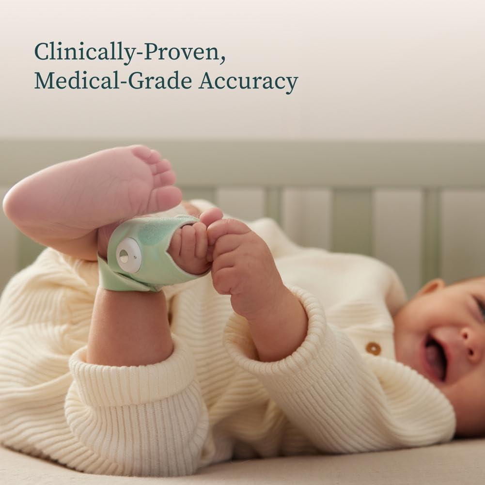 Owlet Dream Sock® - FDA-Cleared Smart Baby Monitor - Track Live Pulse (Heart) Rate, Oxygen In Infants - Receive Notifications - Bedtime Blue
