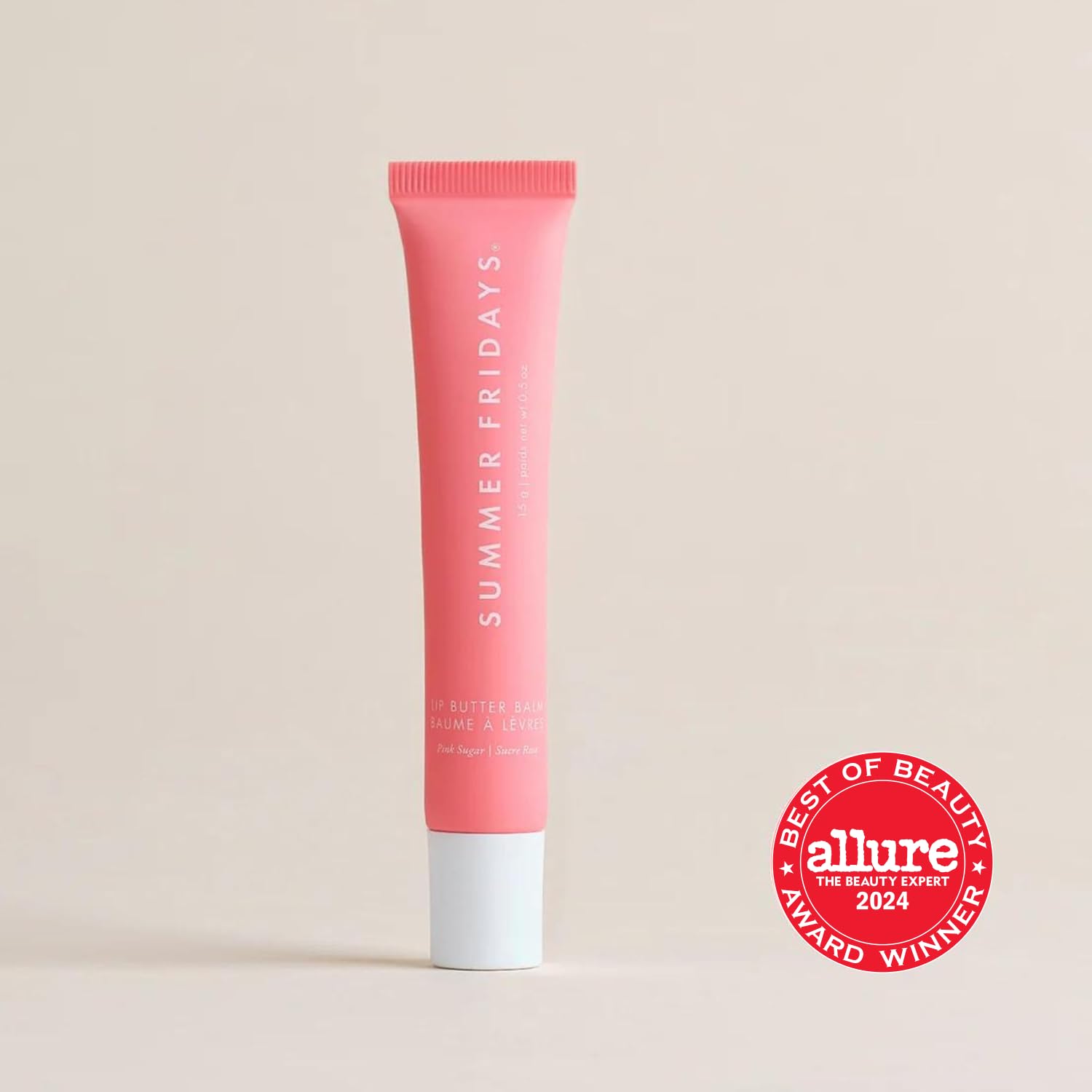 Summer Fridays Lip Butter Balm - Conditioning Lip Mask and Lip Balm for Instant Moisture, Shine and Hydration - Sheer-Tinted, Soothing Lip Care - Vanilla Beige (.5 Oz)