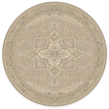 RUGGABLE Maral Heriz Washable Rug - Perfect Vintage Area Rug for Living Room Bedroom Kitchen - Pet &amp; Child Friendly - Stain &amp; Water Resistant - Creme 3&