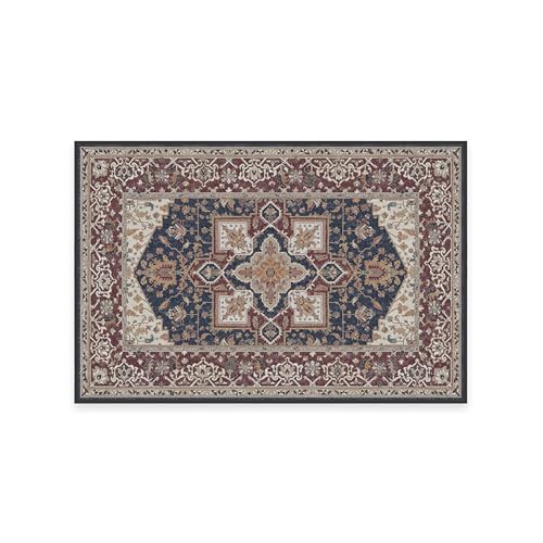 RUGGABLE Maral Heriz Washable Rug - Perfect Vintage Area Rug for Living Room Bedroom Kitchen - Pet &amp; Child Friendly - Stain &amp; Water Resistant - Creme 3&