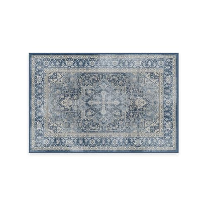 RUGGABLE Kamran Washable Rug - Perfect Vintage Area Rug for Living Room Bedroom Kitchen - Pet &amp; Child Friendly - Stain &amp; Water Resistant - Hazel 5&
