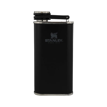 Stanley Classic Flask 8 oz / 0.23 L with Never-Lose Cap, Wide Mouth Stainless Steel Hip Flask for Easy Filling &amp; Pouring, Insulated BPA-Free Leak-Proof Flask,Hammertone Green