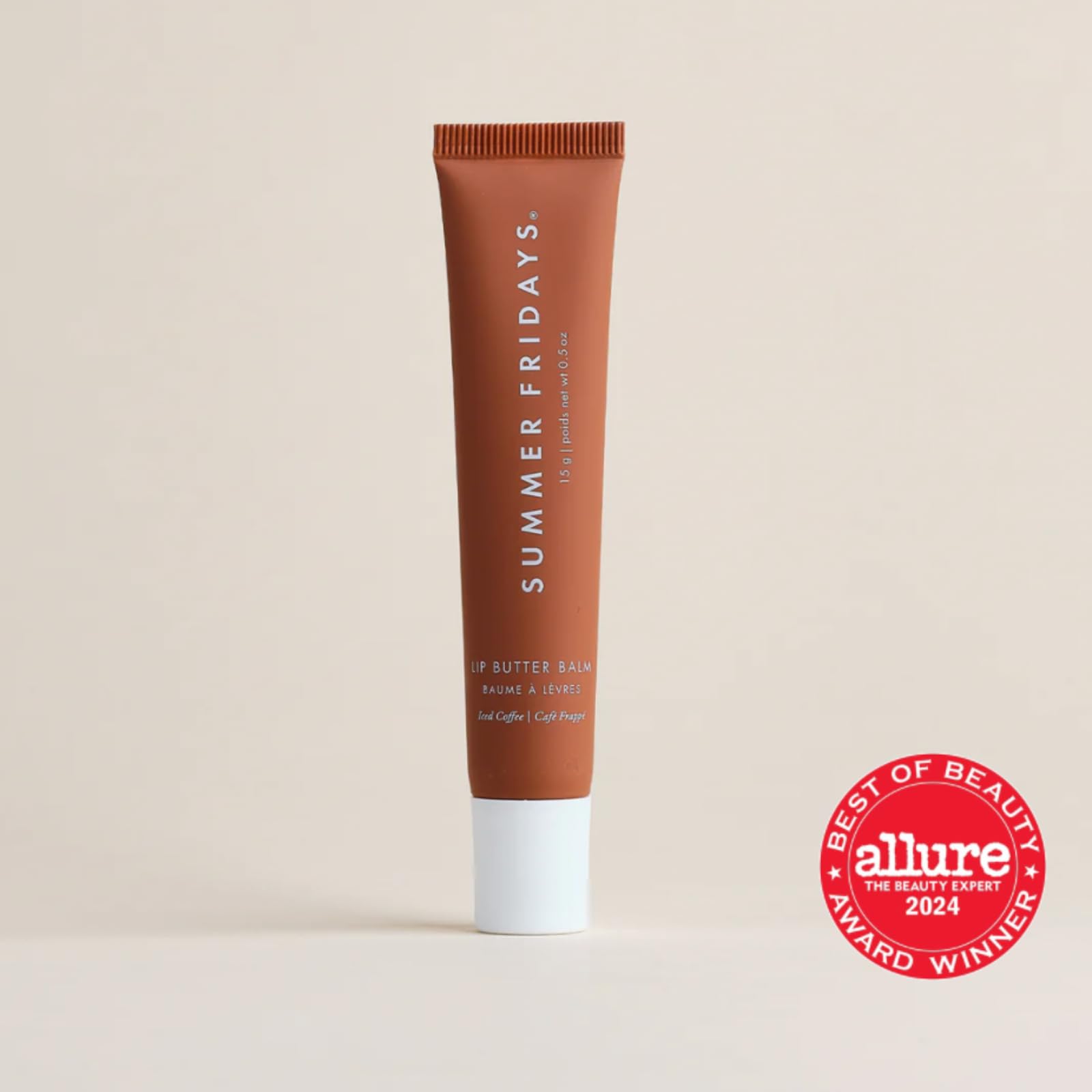 Summer Fridays Lip Butter Balm - Conditioning Lip Mask and Lip Balm for Instant Moisture, Shine and Hydration - Sheer-Tinted, Soothing Lip Care - Vanilla Beige (.5 Oz)