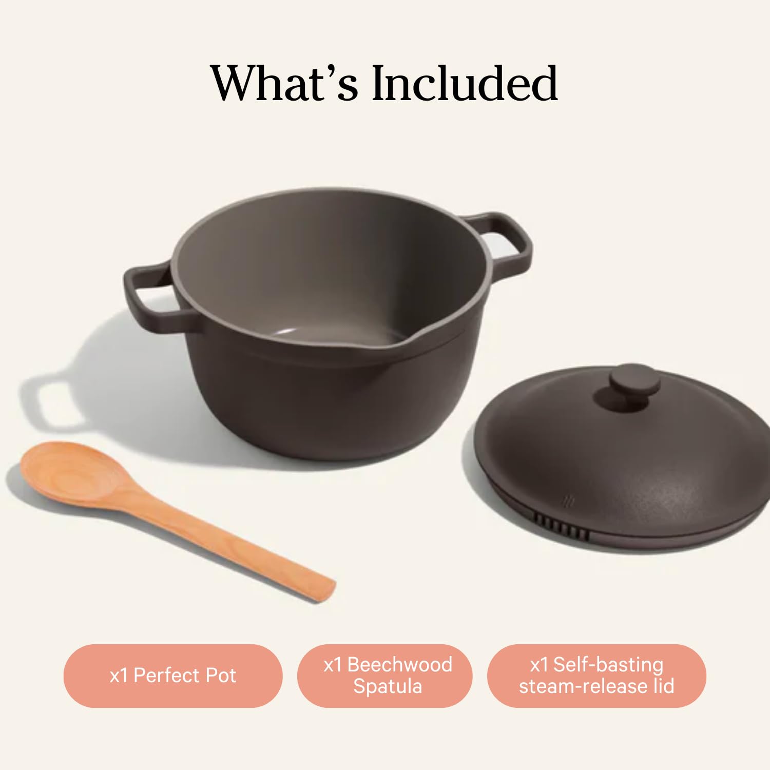 Our Place Perfect Pot - 5.5 Qt. Nonstick Ceramic Sauce Pan with Lid | Versatile Cookware for Stovetop and Oven | Steam, Bake, Braise, Roast | PTFE and PFOA-Free | Toxin-Free, Easy to Clean | Steam
